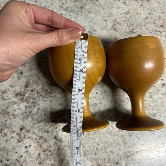 Gift Set of Two- wooden chalet - medium brown, gift set, wooden accents- myrt… - Picture 3 of 8